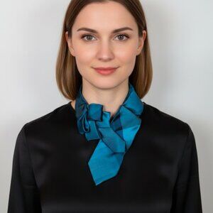 NEW Ogsplosh Women's Ascot Scarf Teal Short